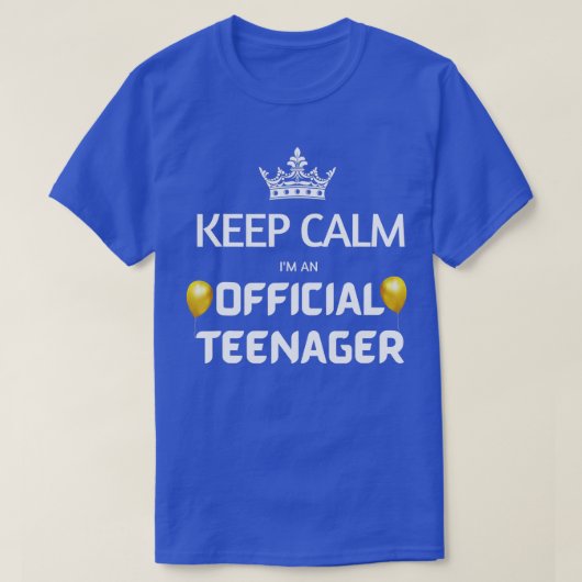 Behalt Calm Birthday Offizielle nager 13. Funny Gi T-Shirt (Design vorne)