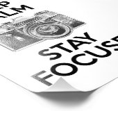 Behalt Calm Bleibe Fokussiert Fotodruck (Ecke)