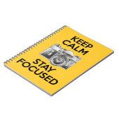 Behalt Calm Bleibe Fokussiert Notizblock (Linke Seite)