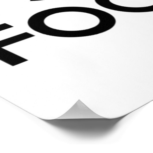 Behalt Calm Bleibe Fokussiert Poster (Ecke)