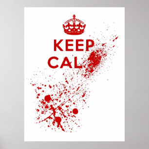 Behalt Calm Blood Spritzer Poster