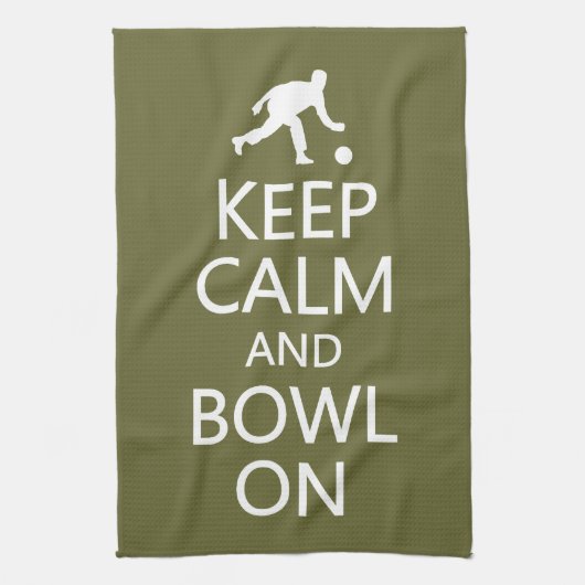 Behalt Calm & Bowl Auf Küchentuch nach Maß. (Vertikal)