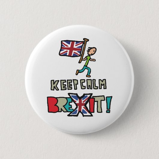 Behalt Calm Brexit Button (Vorderseite)