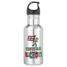 Behalt Calm Brexit Edelstahlflasche