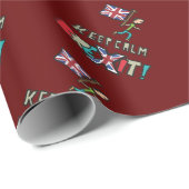 Behalt Calm Brexit Geschenkpapier (Rolleneckpunkt)