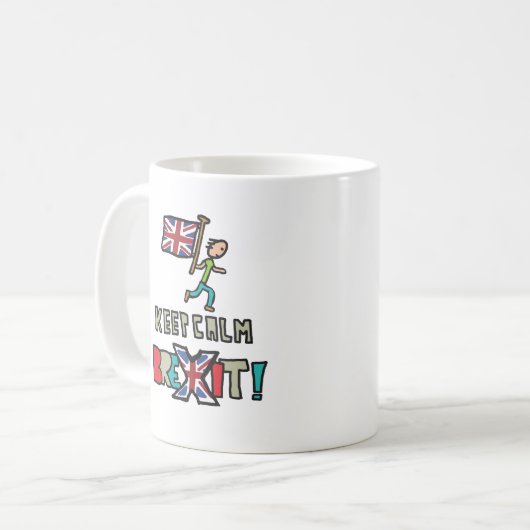 Behalt Calm Brexit Kaffeetasse (Vorderseite Links)