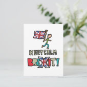 Behalt Calm Brexit Postkarte (Stehend Vorderseite)