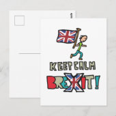 Behalt Calm Brexit Postkarte (Vorne/Hinten)