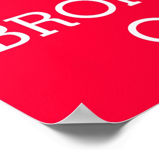 BEHALT CALM Brompton Fahrradposter Poster (Ecke)