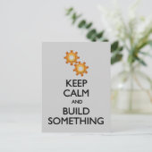 Behalt Calm Build Etwas Postkarte (Stehend Vorderseite)