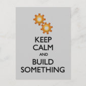 Behalt Calm Build Etwas Postkarte (Vorderseite)