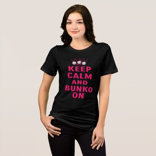 Behalt Calm Bunko Tri-Blend Shirt (Vorderseite voll)