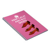 Behalt Calm Buy Shoes 2 Notizblock (Rechte Seite)