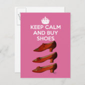 Behalt Calm Buy Shoes 2 Postkarte (Vorne/Hinten)