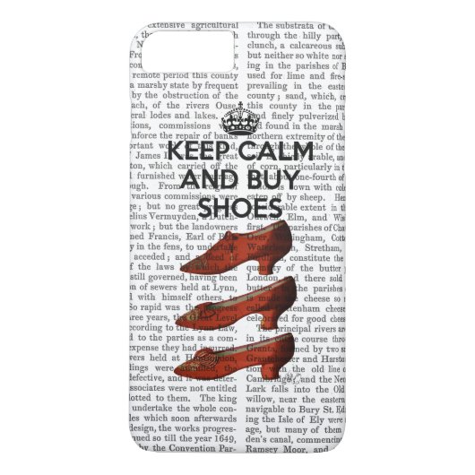 Behalt Calm Buy Shoes Case-Mate iPhone Hülle (Rückseite)