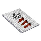 Behalt Calm Buy Shoes Notizblock (Rechte Seite)