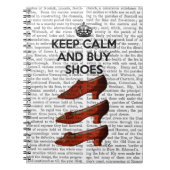 Behalt Calm Buy Shoes Notizblock (Vorderseite)