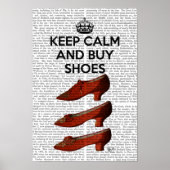 Behalt Calm Buy Shoes Poster (Vorne)