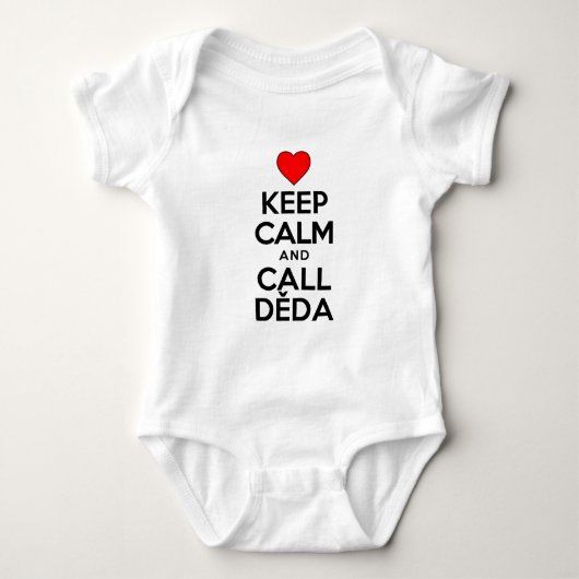 Behalt Calm Call Deda Baby Strampler (Vorderseite)