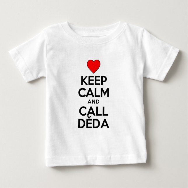 Behalt Calm Call Deda Baby T-shirt (Vorderseite)