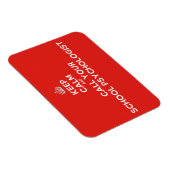 Behalt Calm & Call ein Schulpsychologe Flex Magnet (Rechte Seite)