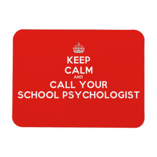 Behalt Calm & Call ein Schulpsychologe Flex Magnet