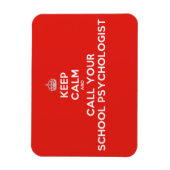 Behalt Calm & Call ein Schulpsychologe Flex Magnet (Vertikal)