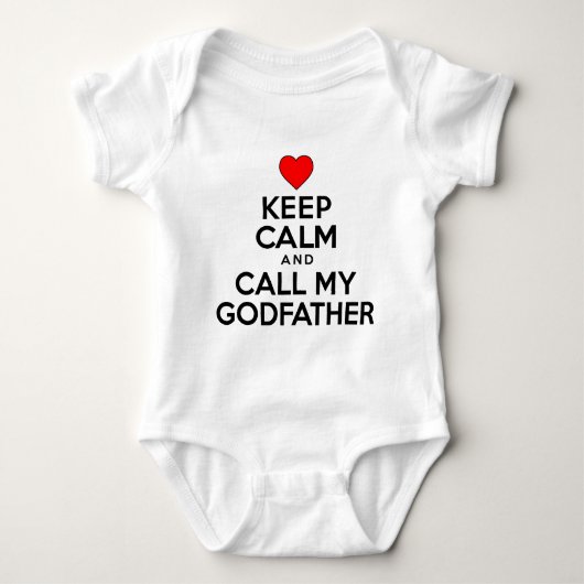 Behalt Calm Call Godvater Baby Strampler (Vorderseite)