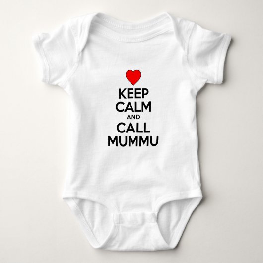 Behalt Calm Call Mummu Baby Strampler (Vorderseite)