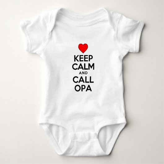 Behalt Calm Call Opa Baby Strampler (Vorderseite)