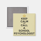 Behalt Calm & Call Psychologin Magnet (Vorderseite/Rückseite)
