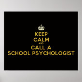 Behalt Calm Call School Psychologe Poster (Vorne)