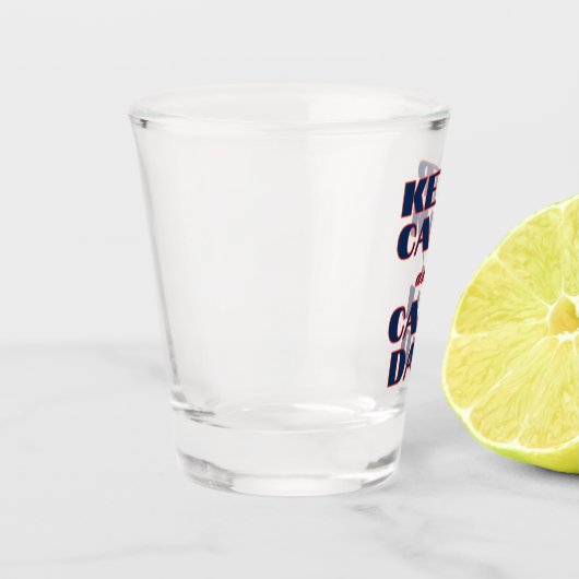 Behalt Calm & Call Vater Schnapsglas (Links)