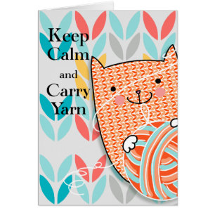 Behalt-Calm & Carry-Garn-Karte 5 x 7