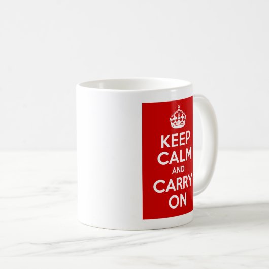 Behalt Calm Carry on Kaffeetasse (VorderseiteRechts)