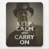 Behalt Calm & Carry on Winston Churchill Mousepad (Vorne)