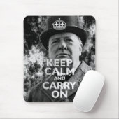 Behalt Calm & Carry on Winston Churchill Mousepad (Mit Mouse)
