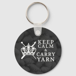 Behalt Calm Carry Yarn Handwerk Dark Schlüsselanhänger