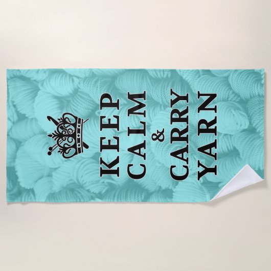 Behalt Calm Carry Yarn ・ Handwerk Strandtuch (Vorderseite)