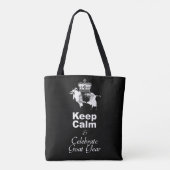 Behalt Calm Celebrate Goat Year Black A Tote Bag Tasche (Rückseite)