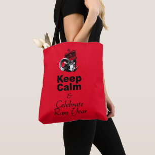 Behalt Calm Celebrate Ram Year A Tote Bag Tasche