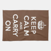 Behalt Calm Chocolate Handtuch (Horizontal)