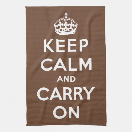 Behalt Calm Chocolate Handtuch (Vertikal)