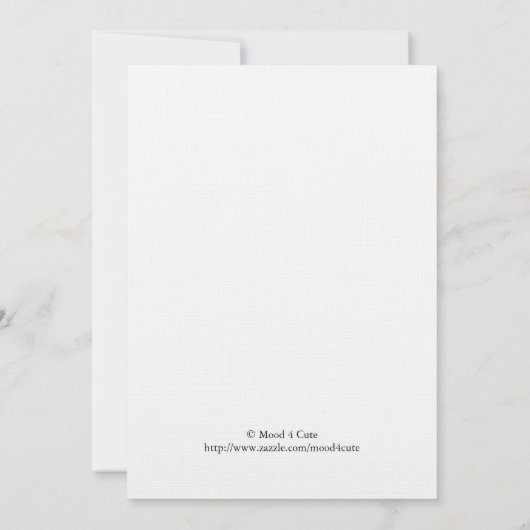 Behalt Calm Christmas Einladung (Rückseite)