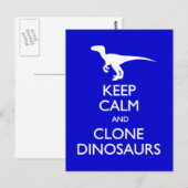 Behalt Calm Clone Dinosaurier Postkarte (Vorne/Hinten)