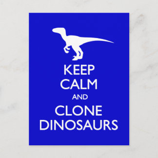 Behalt Calm Clone Dinosaurier Postkarte