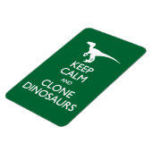 Behalt Calm Clone Dinosaurier Postkarte Magnet (Linke Seite)