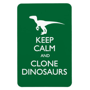 Behalt Calm Clone Dinosaurier Postkarte Magnet