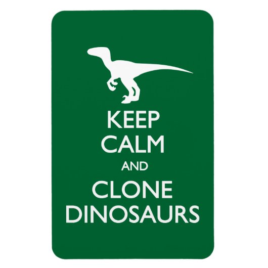 Behalt Calm Clone Dinosaurier Postkarte Magnet (Vertikal)