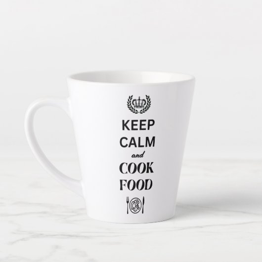 Behalt Calm & Cook Food Latte Tasse (Links)
